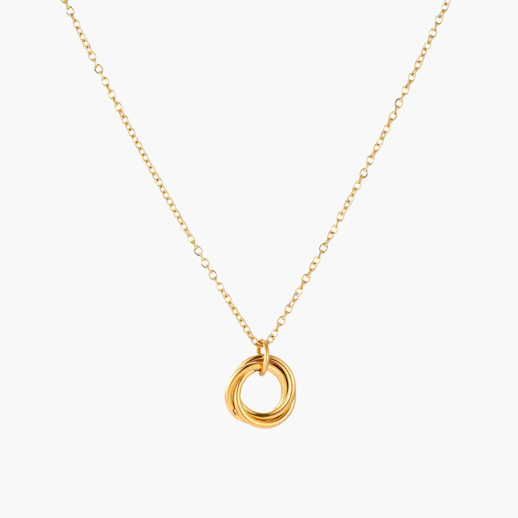 Infinity Harmony 18K Gold Plate Stainless Necklace
