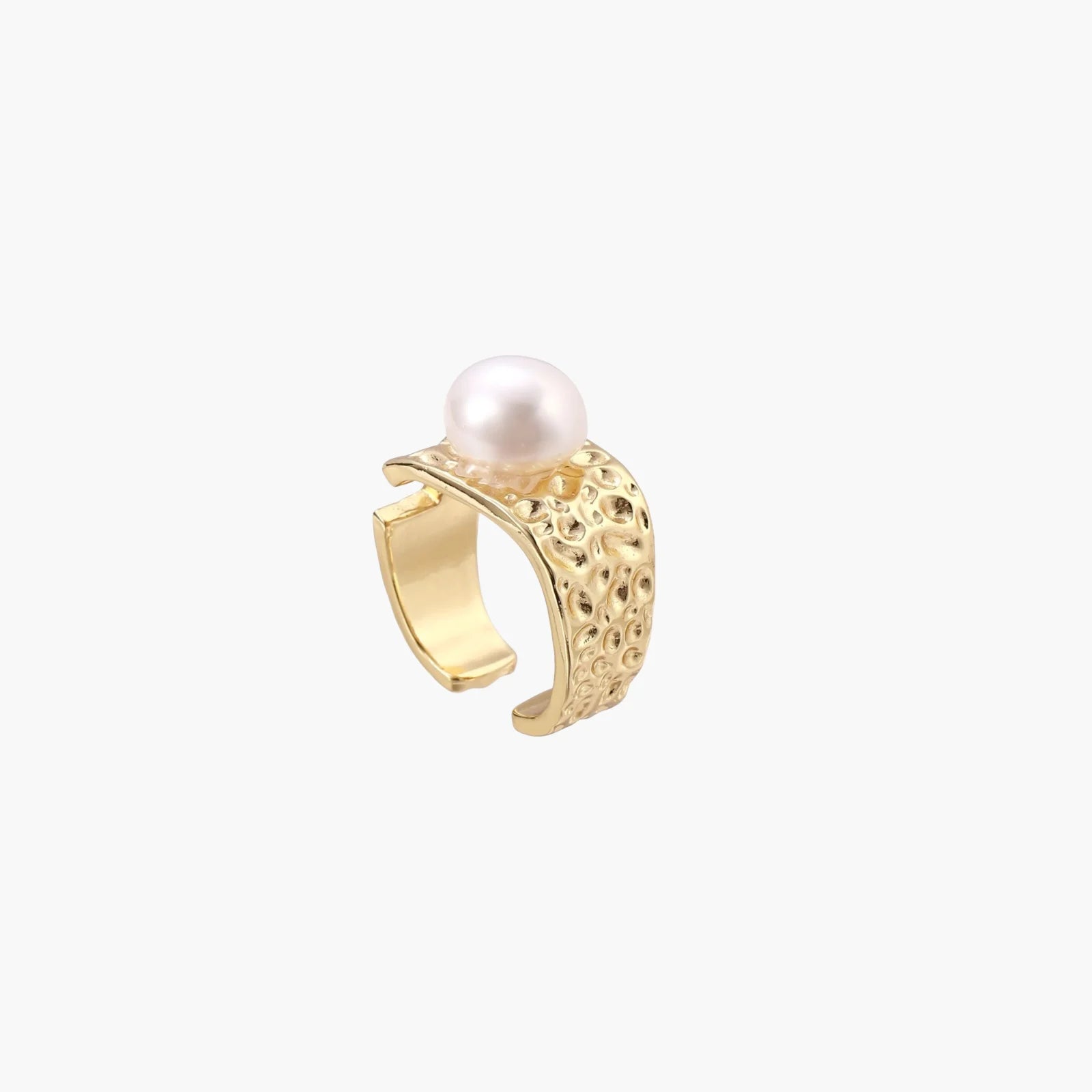 Golden Tide Pearl Ring