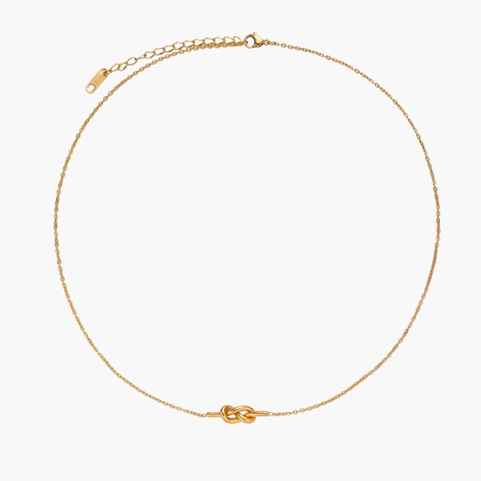 18K Gold Infinity Knot Necklace