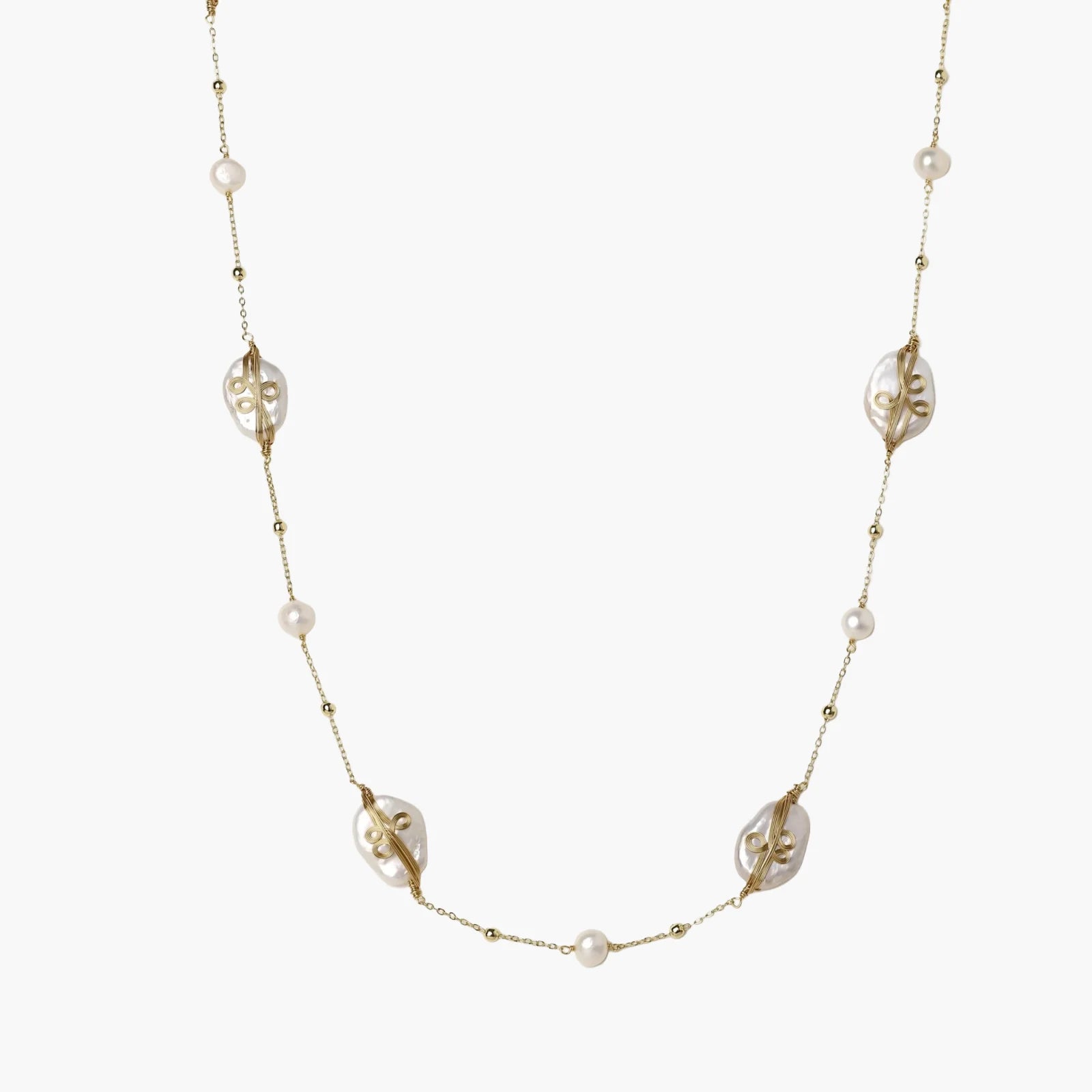 Baroque Pearl Garden Necklace