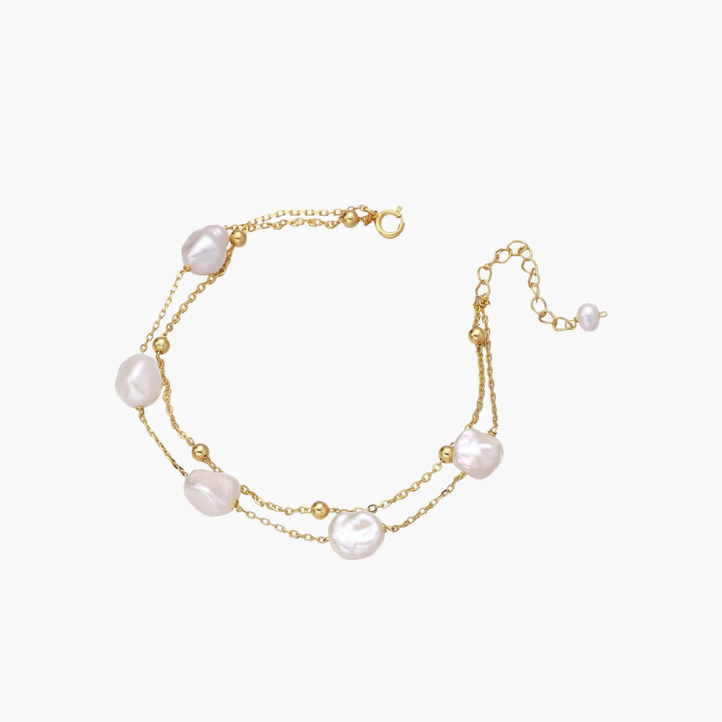 Baroque Pearl Layered Bracelet