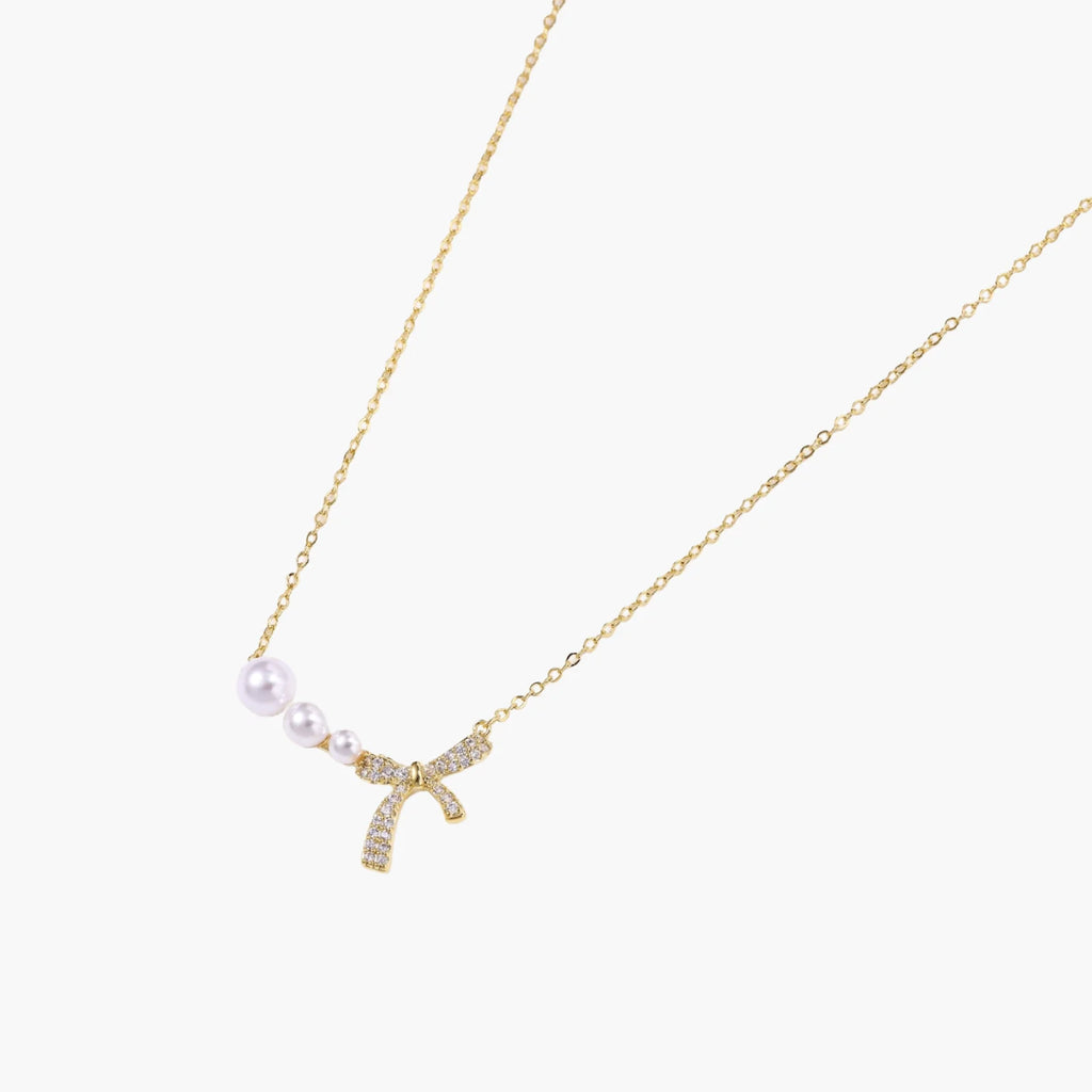 Pearl Bow Dreams Necklace