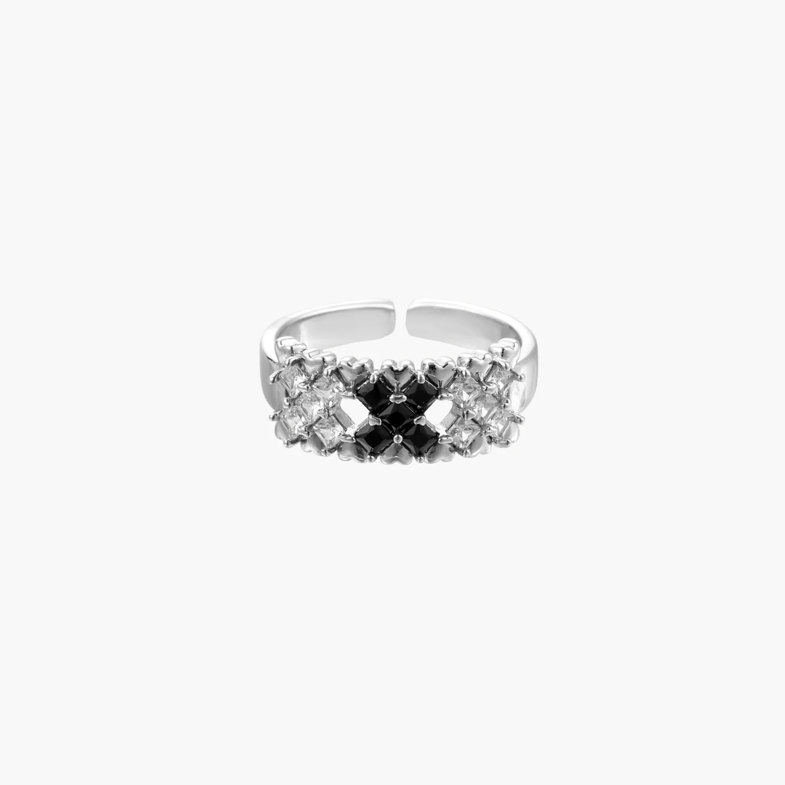 White Gold Pixel Dream Ring