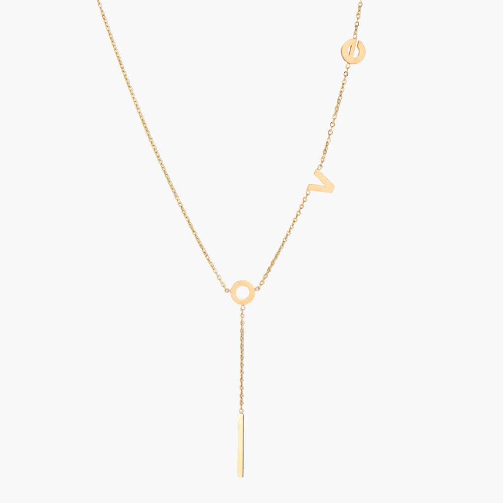 Love Letter Lariat Necklace