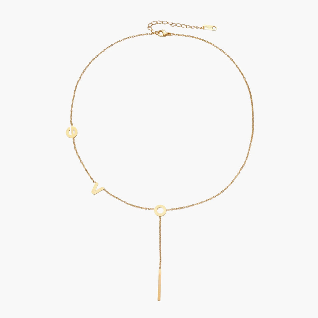 Love Letter Lariat Necklace