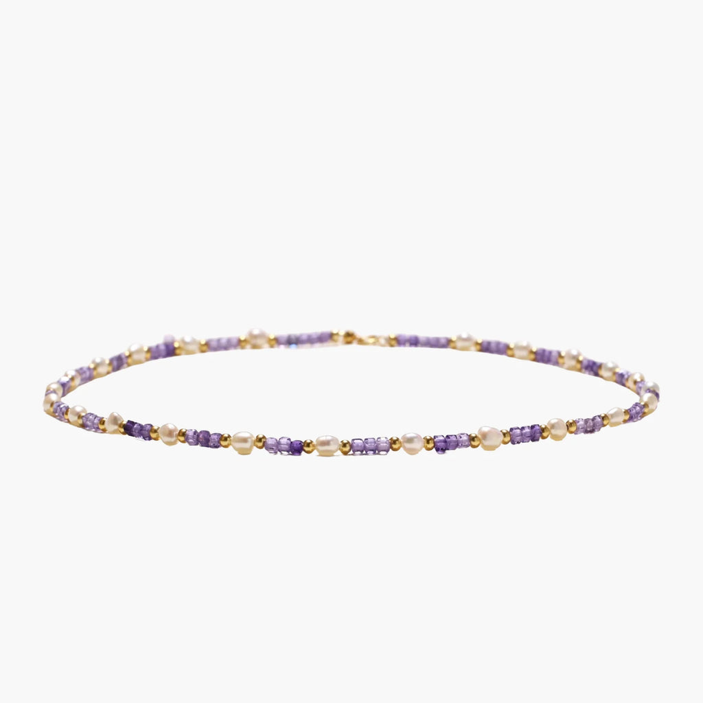 Amethyst Pearl Harmony 18K Gold Vermeil Necklace