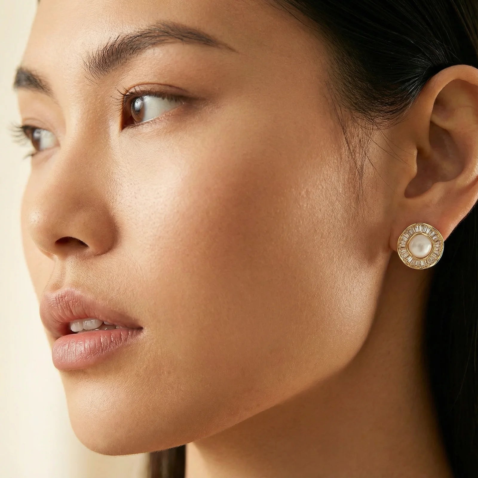 Sunburst Freshwater Pearl Stud Earrings- Silver or Gold