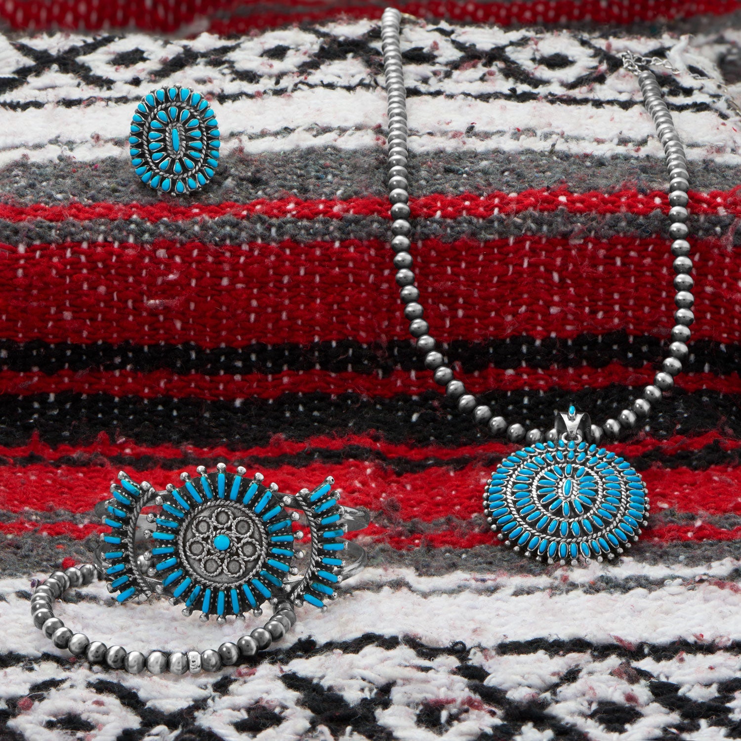 16" + 2" 5mm Oxidized Bead Necklace