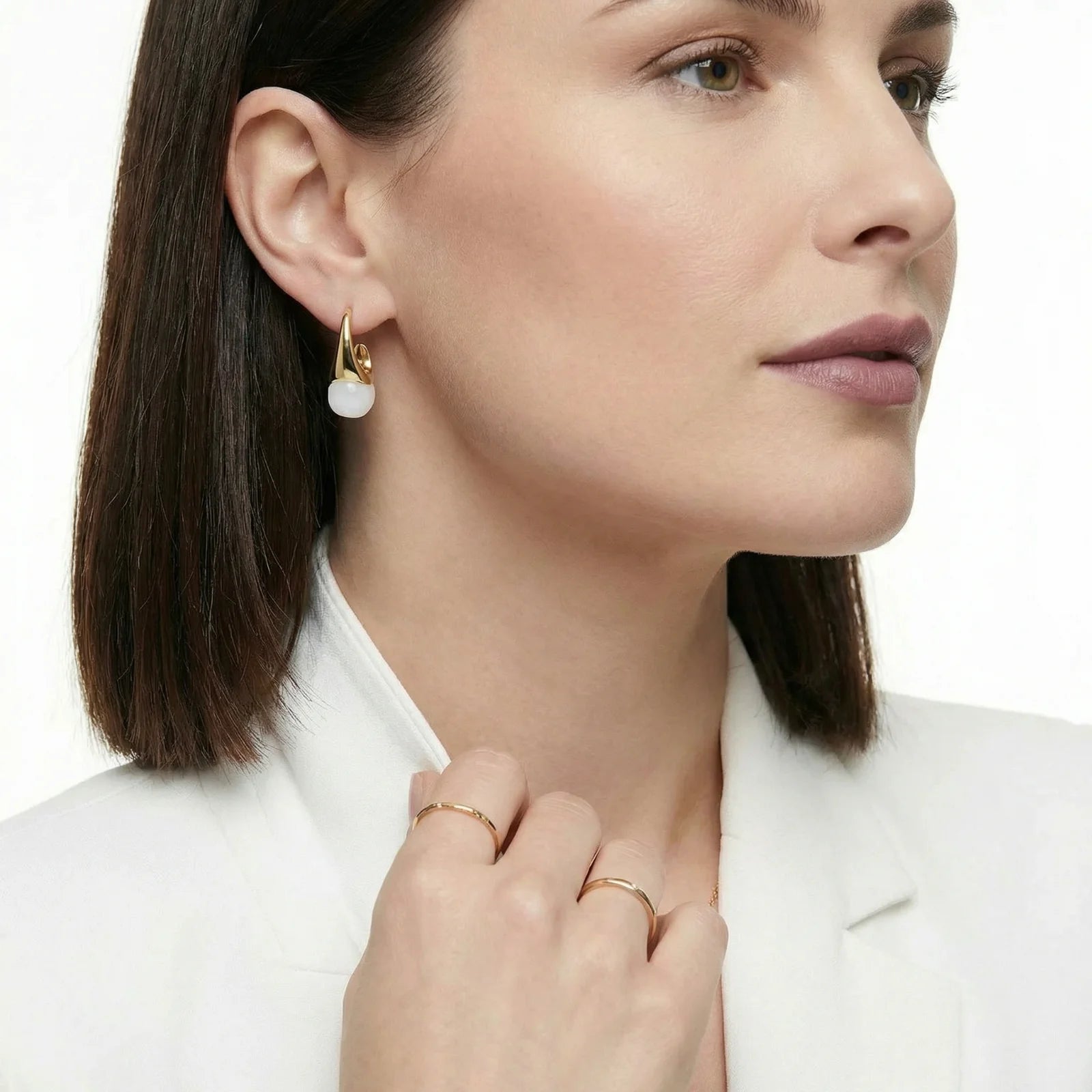 Sculptural Cone Hoops