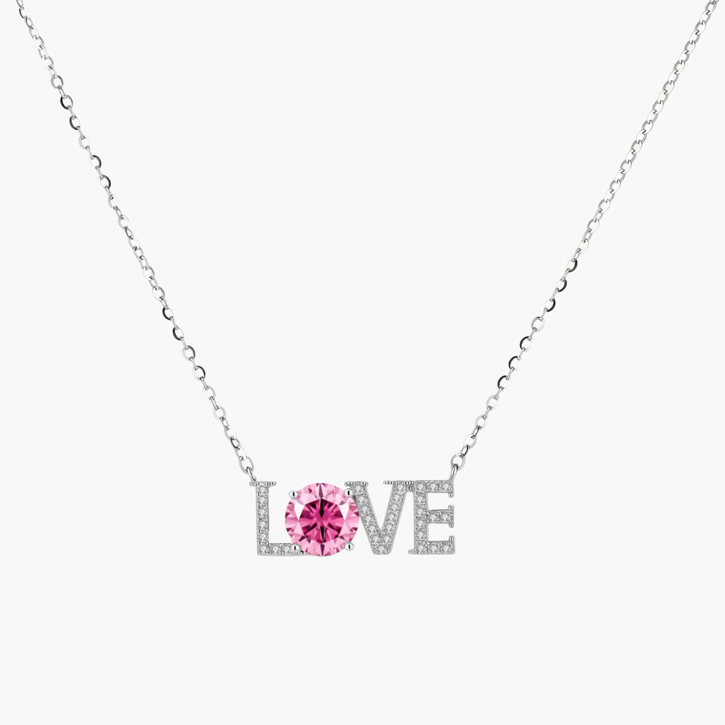 Love Moissanite Diamond Statement Necklace