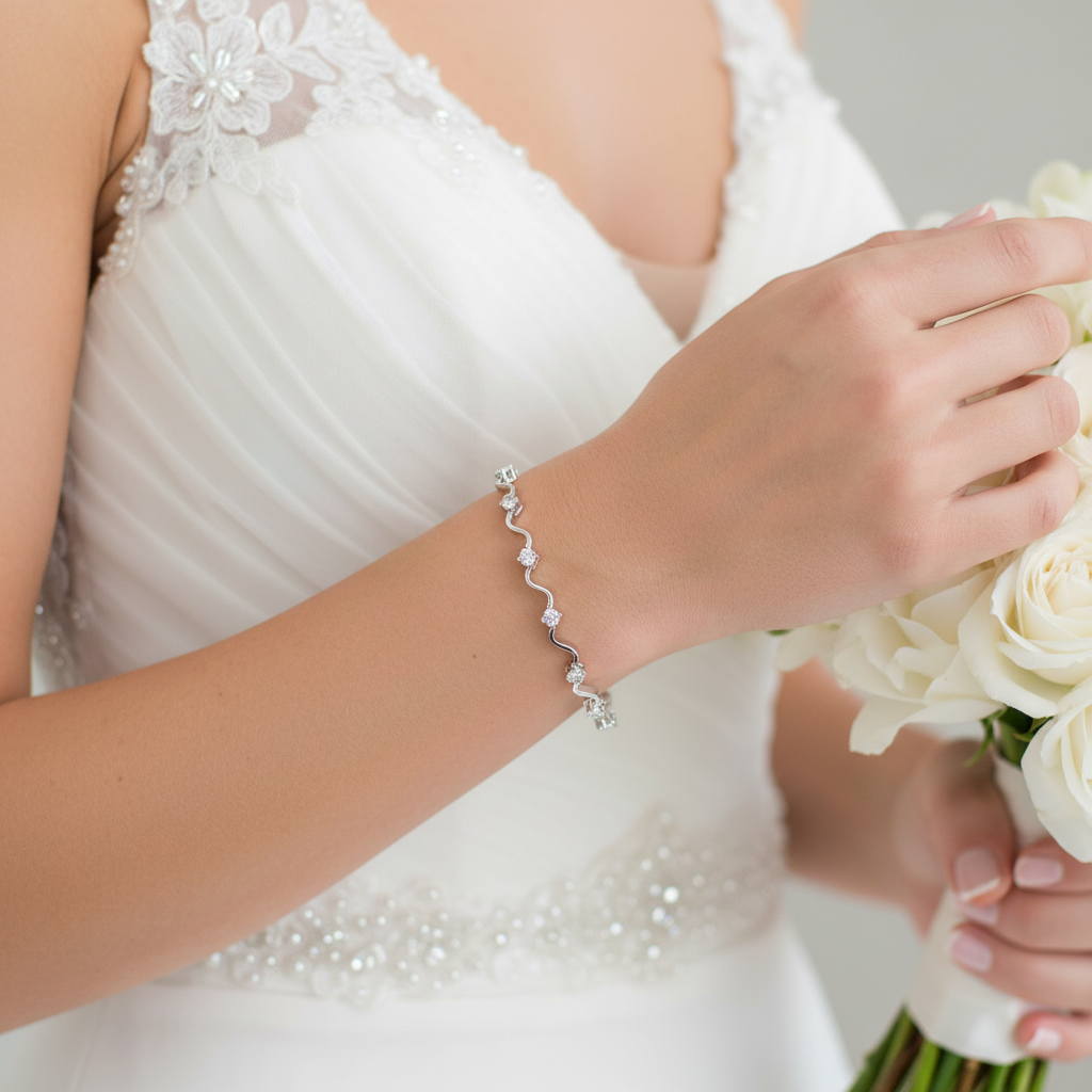 Elegant Eternity Bracelet - Bridal Collection