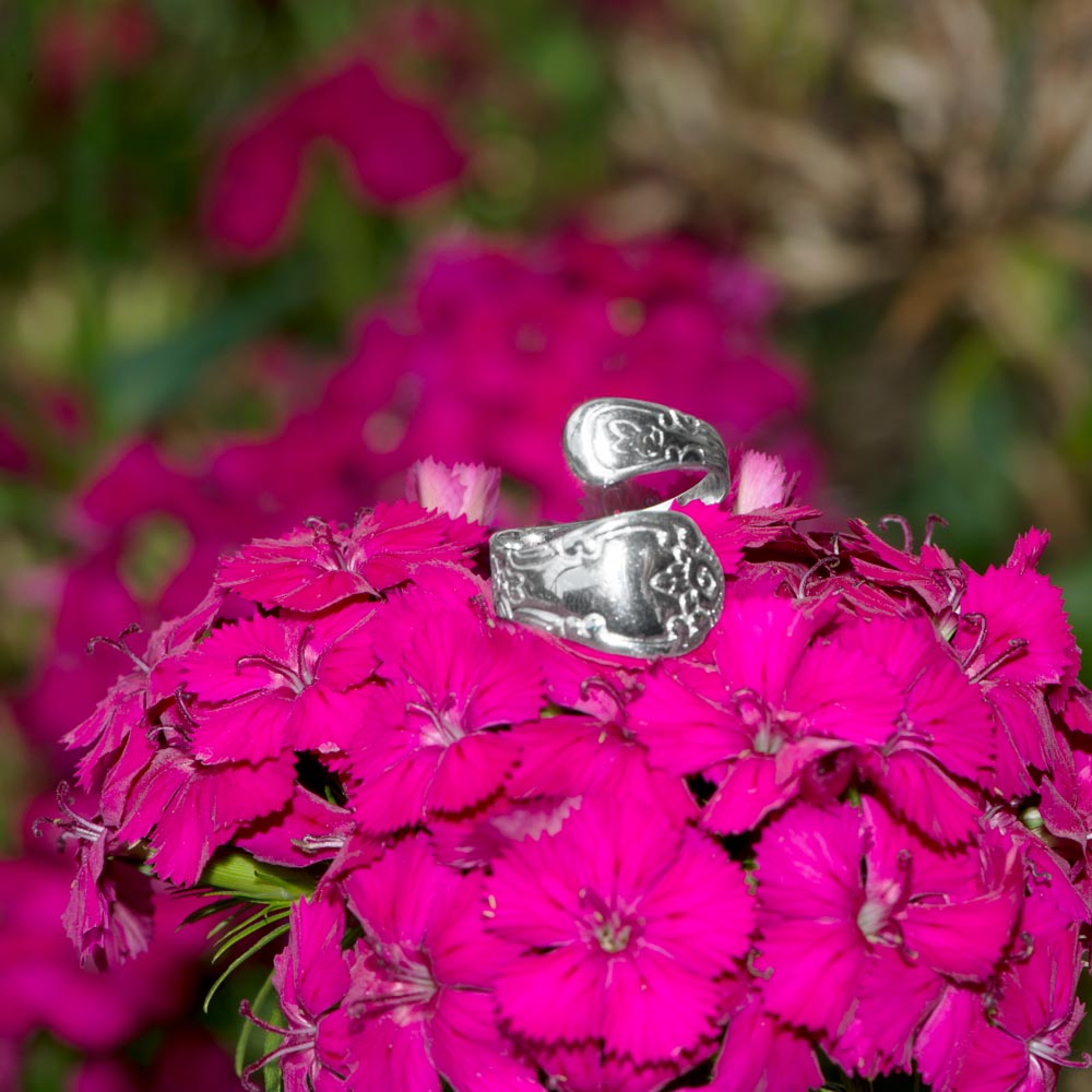 Vintage-Inspired Sterling Silver Spoon Ring